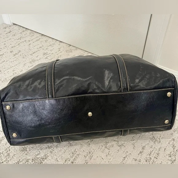 Gucci Black Dialux Britt Leather Boston Bag with Gold Hardware. COA. - Picture 4 of 13